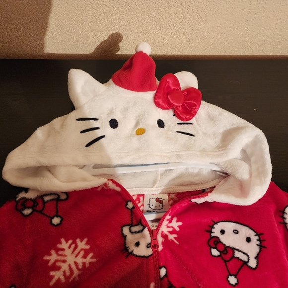 Hello Kitty Holiday Christmas Pjs Onsies Large L - Picture 2 of 4